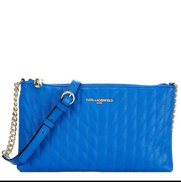 Karl Lagerfeld Bags Nwt Karl Lagerfeld Paris Karolina Quilted Pebble Leather Crossbody Bag